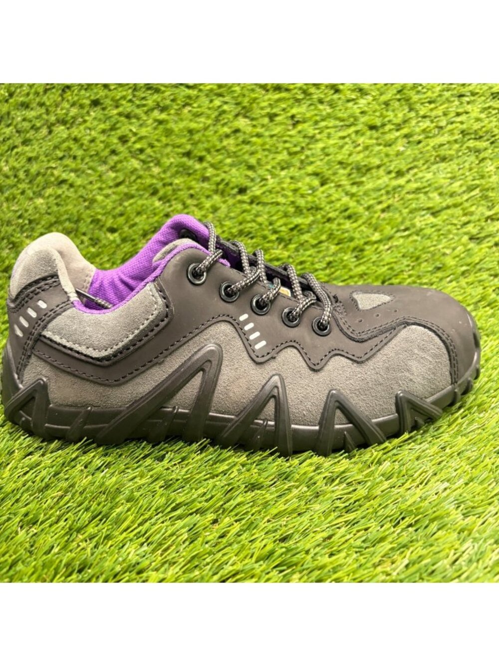 Terra Spider Womens Size 8 Black Gray Purple Composite Toe Safety Work Shoes